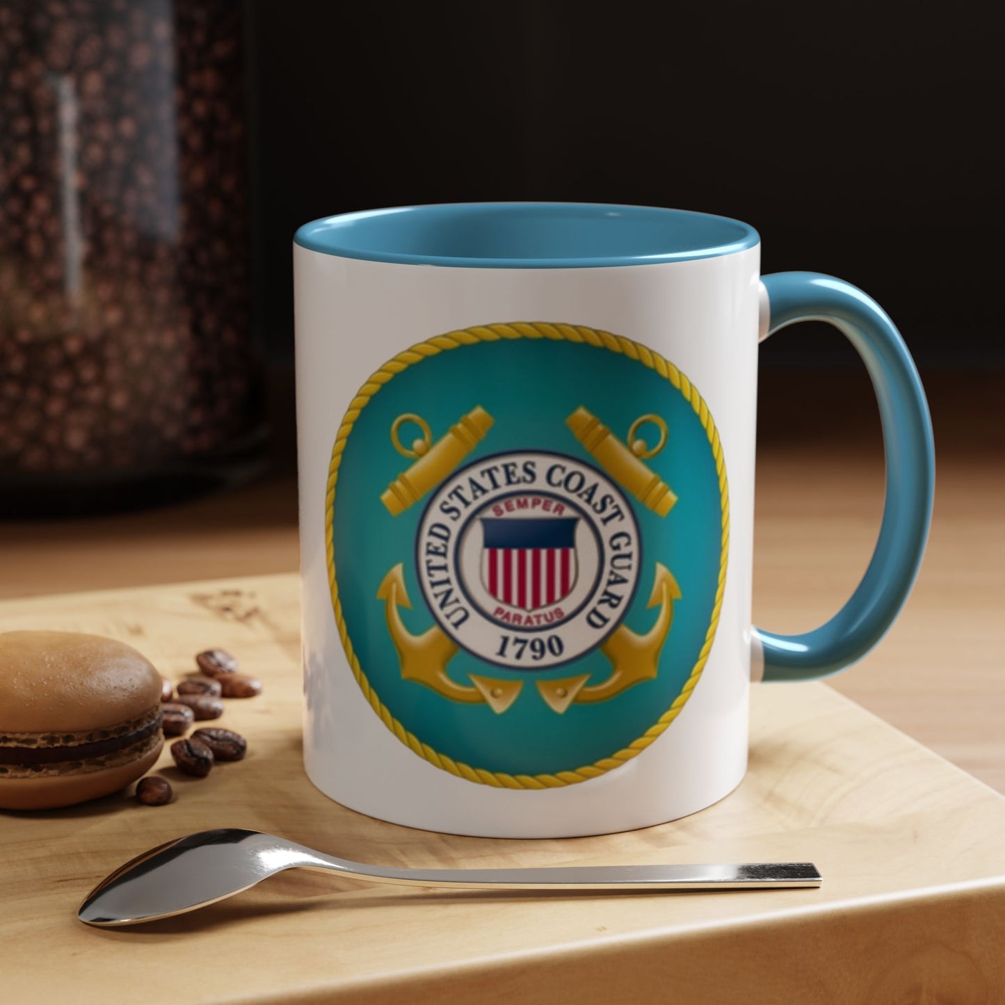 US Coast Guard 2-Tone Coffee Mug