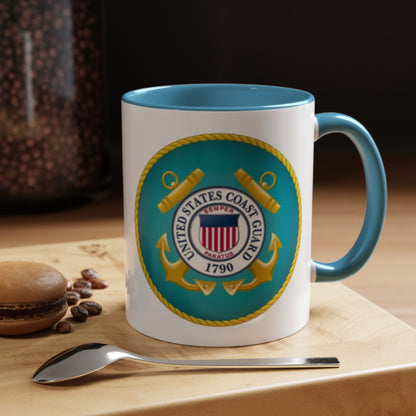 US Coast Guard 2-Tone Coffee Mug