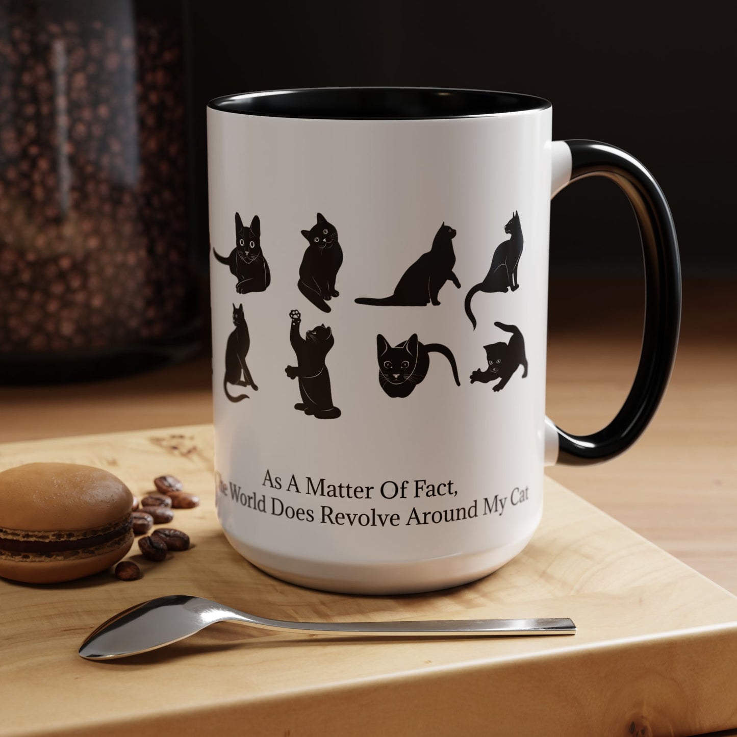 Matter Of Fact Cat 2-Tone Coffee Mug