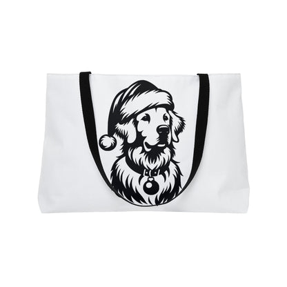 Santa Paws Golden Weekender Tote Bag
