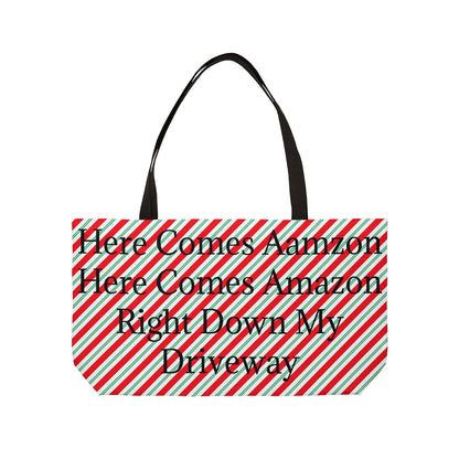 Here Comes Amazon Weekender Tote Bag