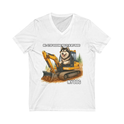 Digmaster Unisex Short Sleeve V-Neck Tee