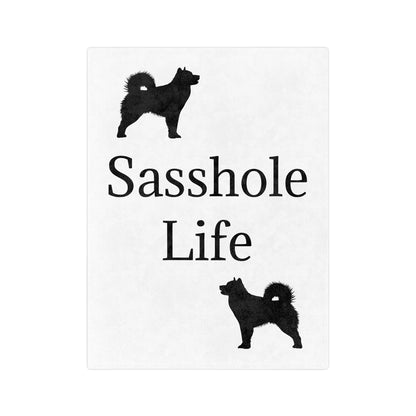 Sasshole Life Velveteen Microfiber Blanket