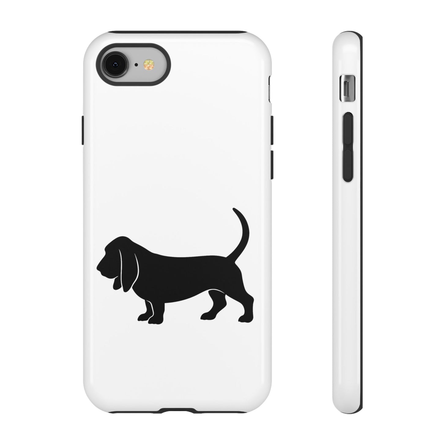 Basset Hound Silhouette iPhone Case