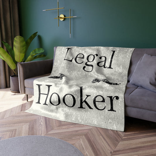 Legal H**ker Heavy Tow Truck Crushed Velvet Blanket
