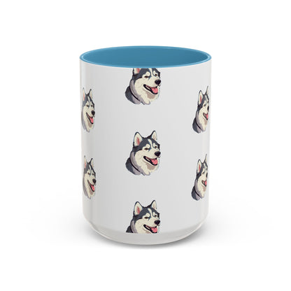 Malamute Head 2-Tone Coffee Mug