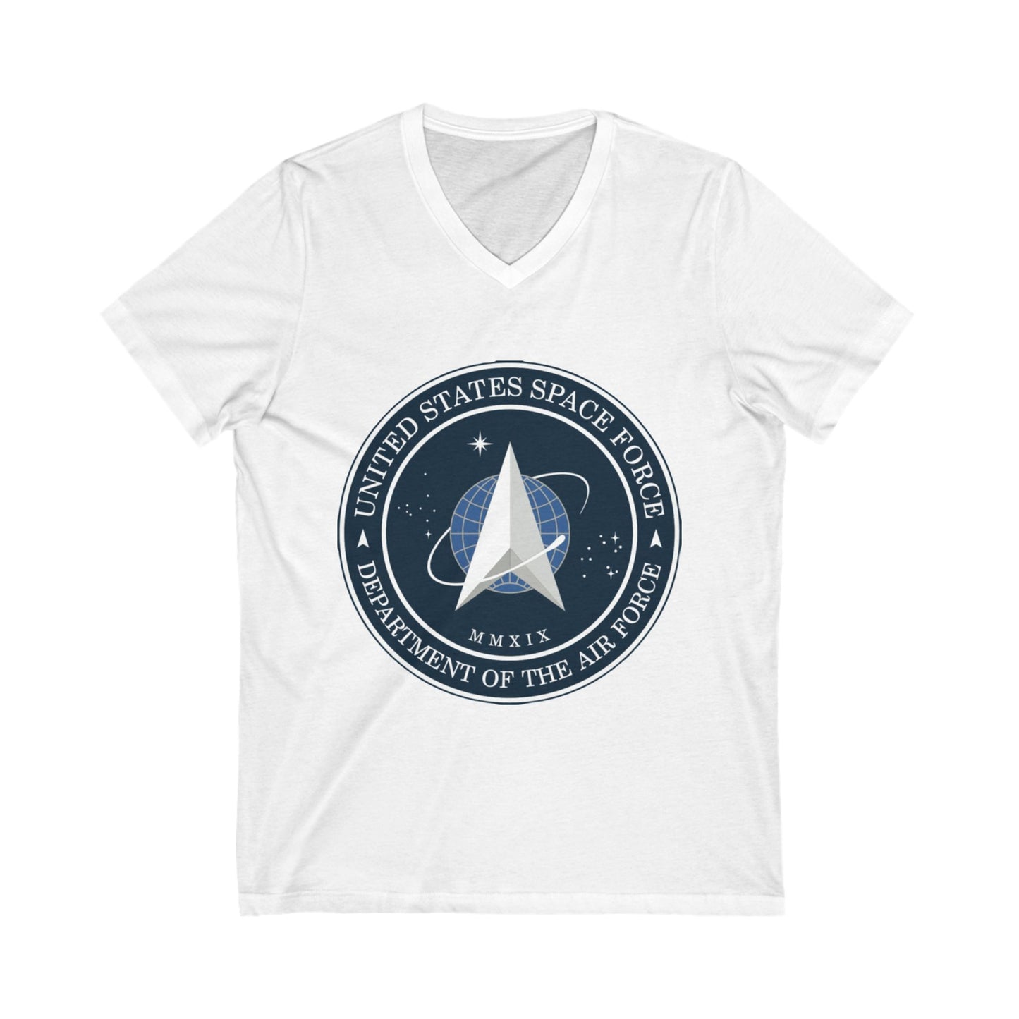 US Space Force Unisex Short Sleeve V-Neck Tee
