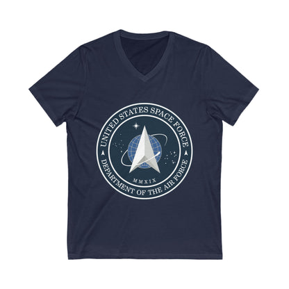 US Space Force Unisex Short Sleeve V-Neck Tee