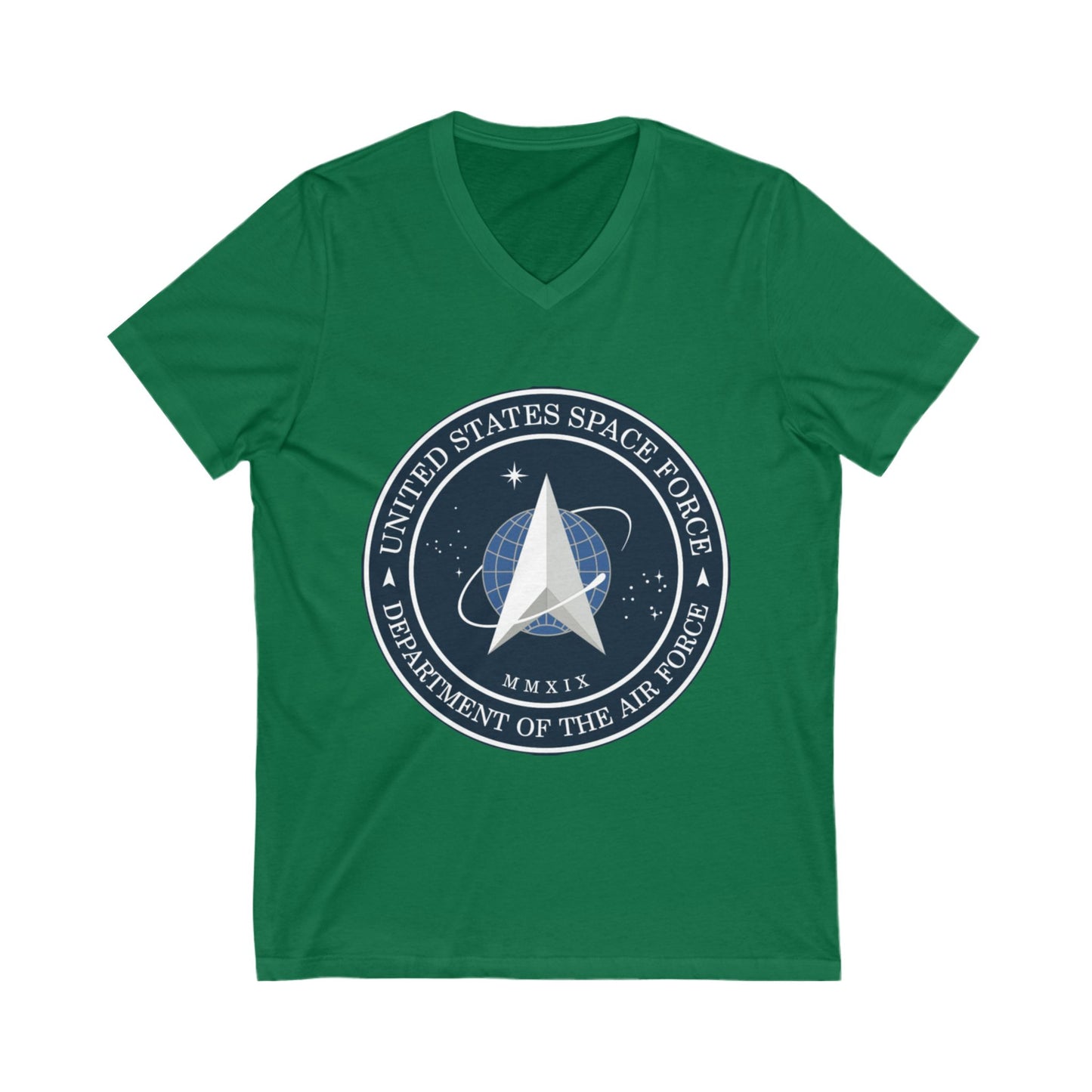 US Space Force Unisex Short Sleeve V-Neck Tee