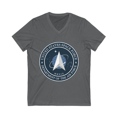 US Space Force Unisex Short Sleeve V-Neck Tee