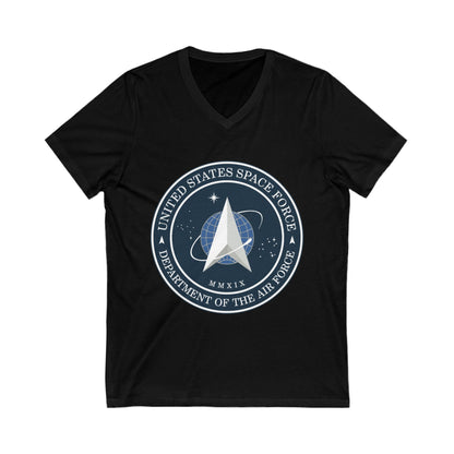 US Space Force Unisex Short Sleeve V-Neck Tee