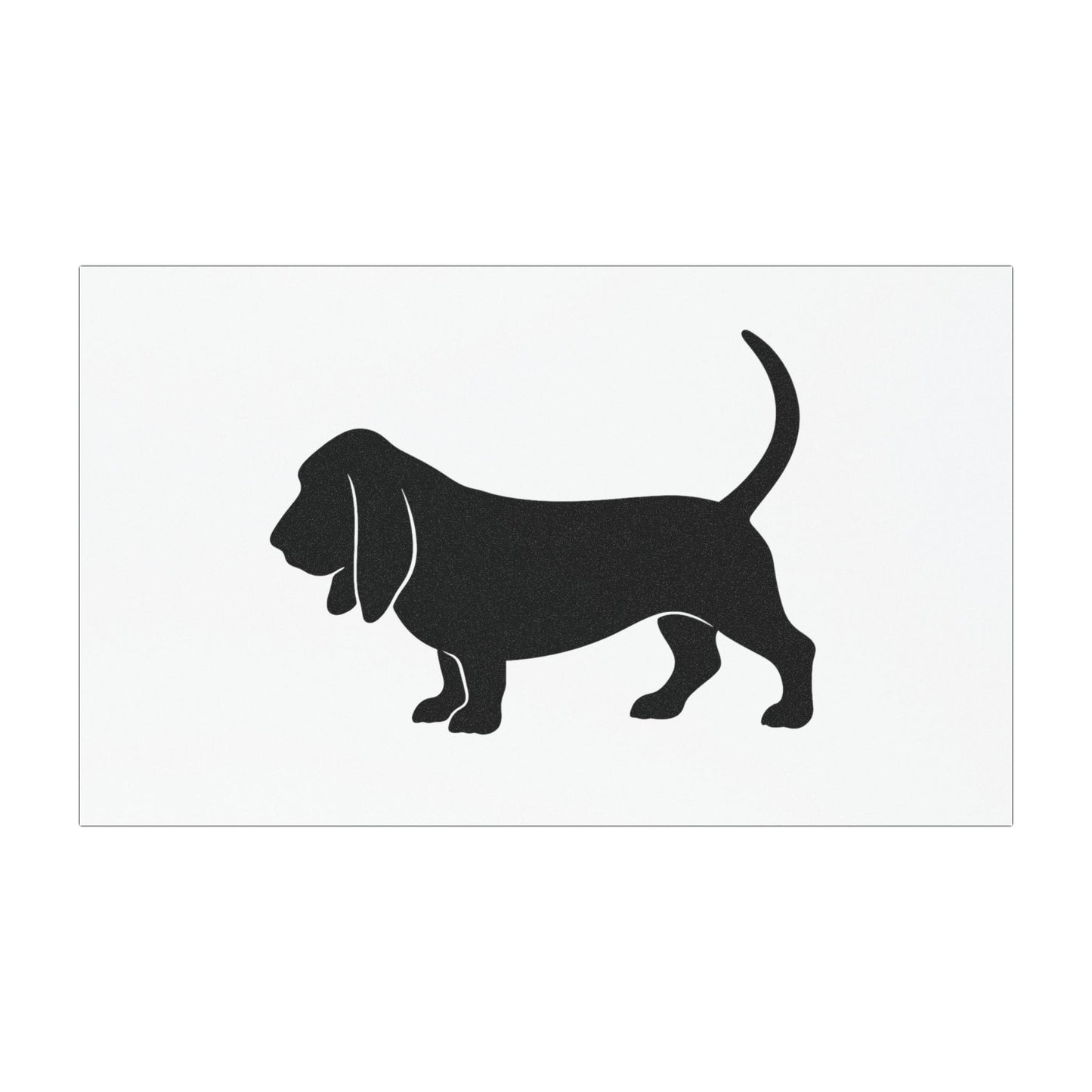 Basset Hound Silhouette Indoor/Outdoor Magnet