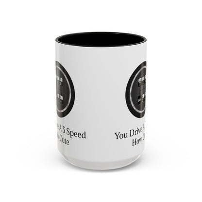 5 Speed How Cute 2-Tone Coffee Mug