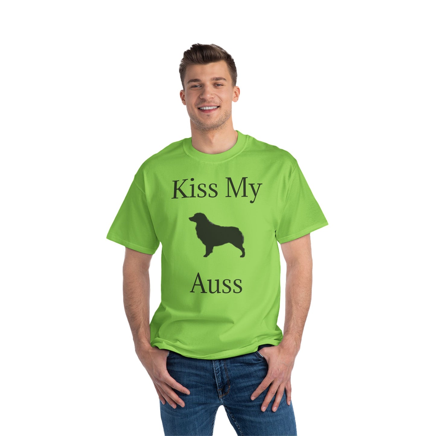 Kiss My Auss Men's Short-Sleeve Crewneck Tee