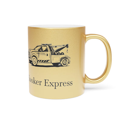 H**ker Express Wheel Lift Tow Truck Metallic Coffee Mug