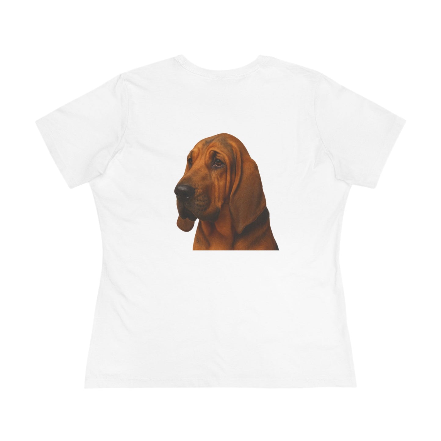 Bloodhound Head Women's Short Sleeve Crewneck Tee