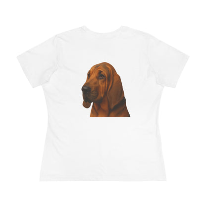 Bloodhound Head Women's Short Sleeve Crewneck Tee