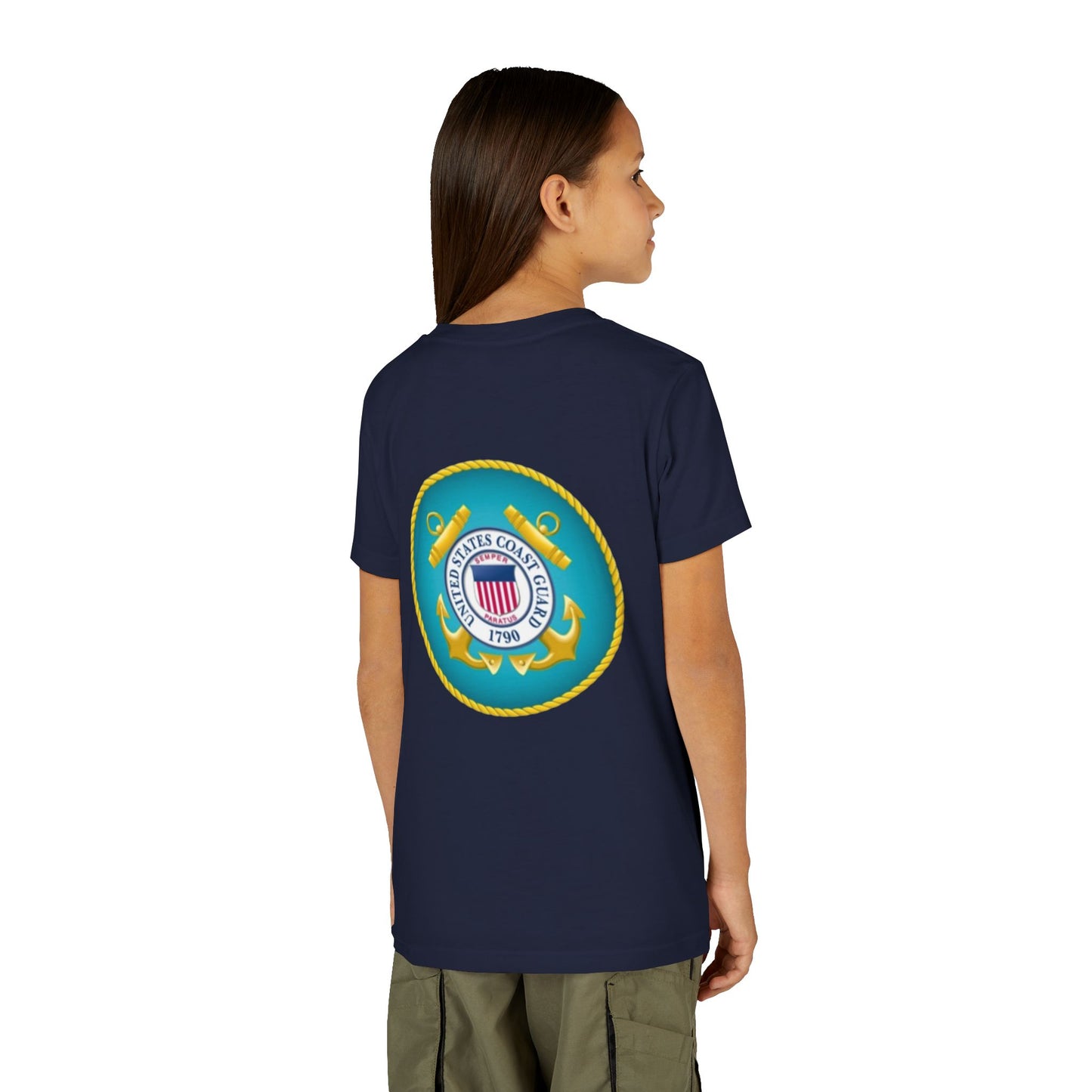 US Coast Guard Youth Unisex Short Sleeve Crewneck Tee
