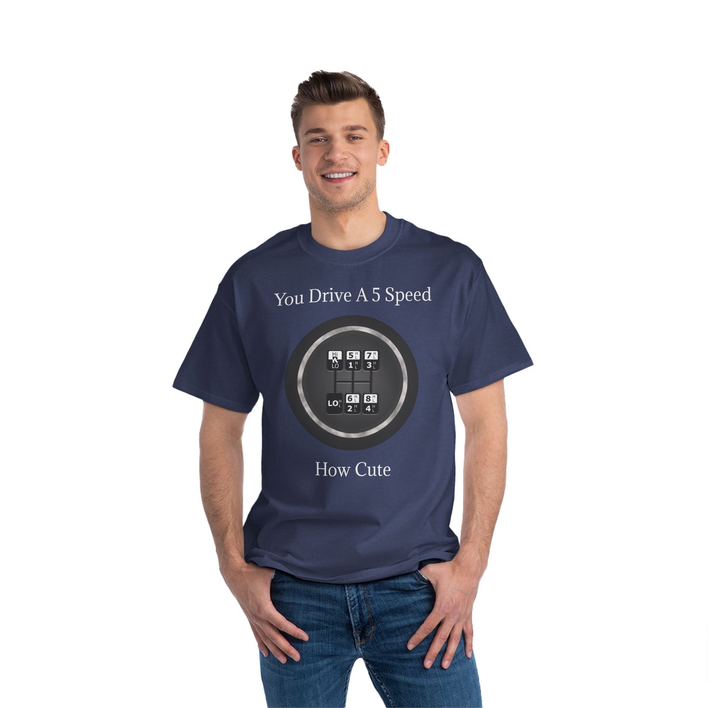 5 Speed How Cute Men's Short-Sleeve Crewneck Tee