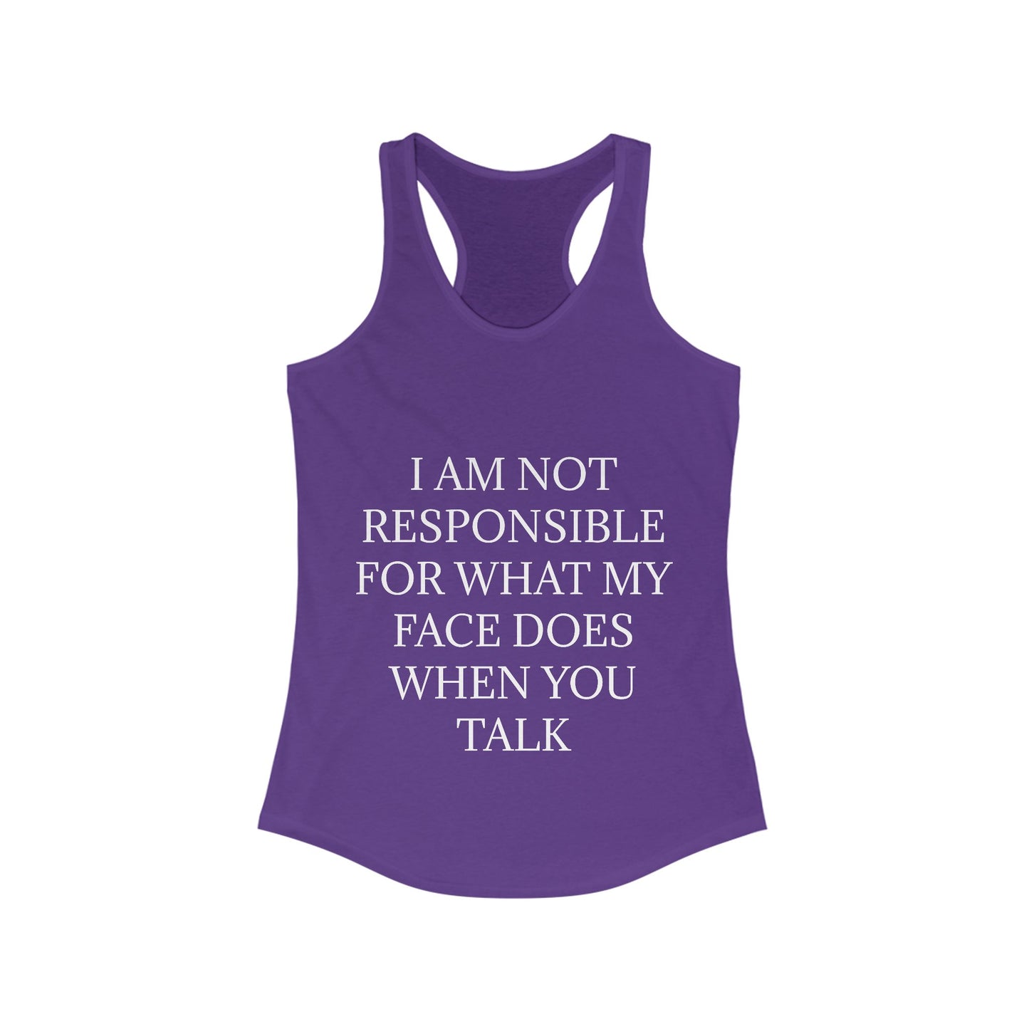When You Talk Women's Racerback Tank