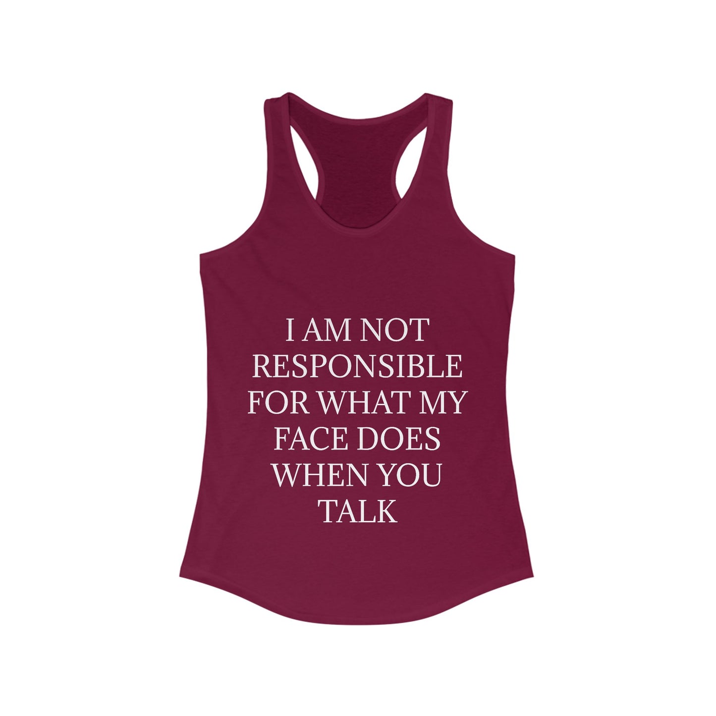 When You Talk Women's Racerback Tank