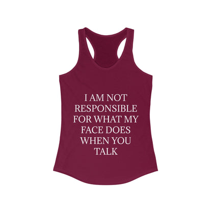 When You Talk Women's Racerback Tank