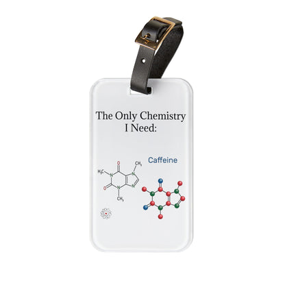 Chemistry Lesson Leather Strap Luggage Tag