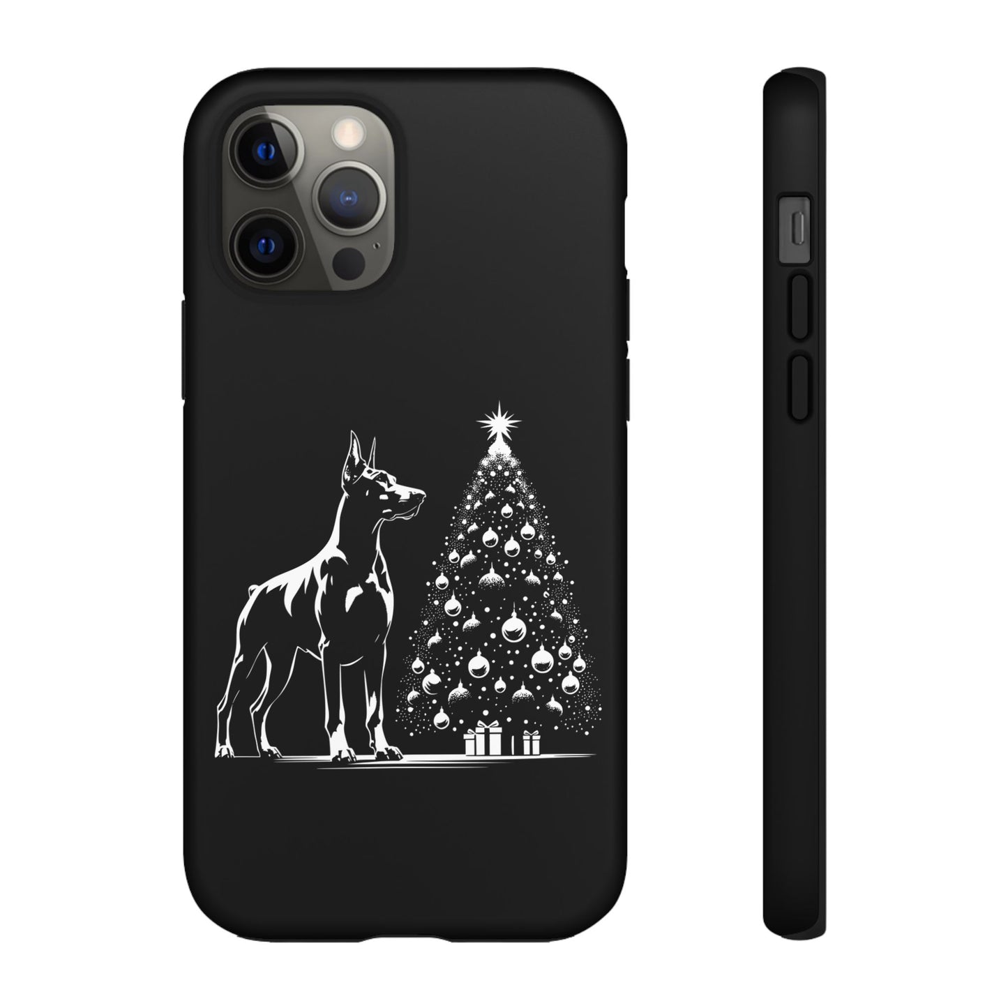 Doberman Christmas Tree iPhone Case