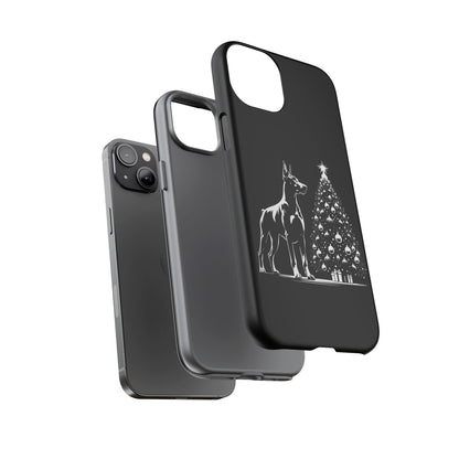 Doberman Christmas Tree iPhone Case