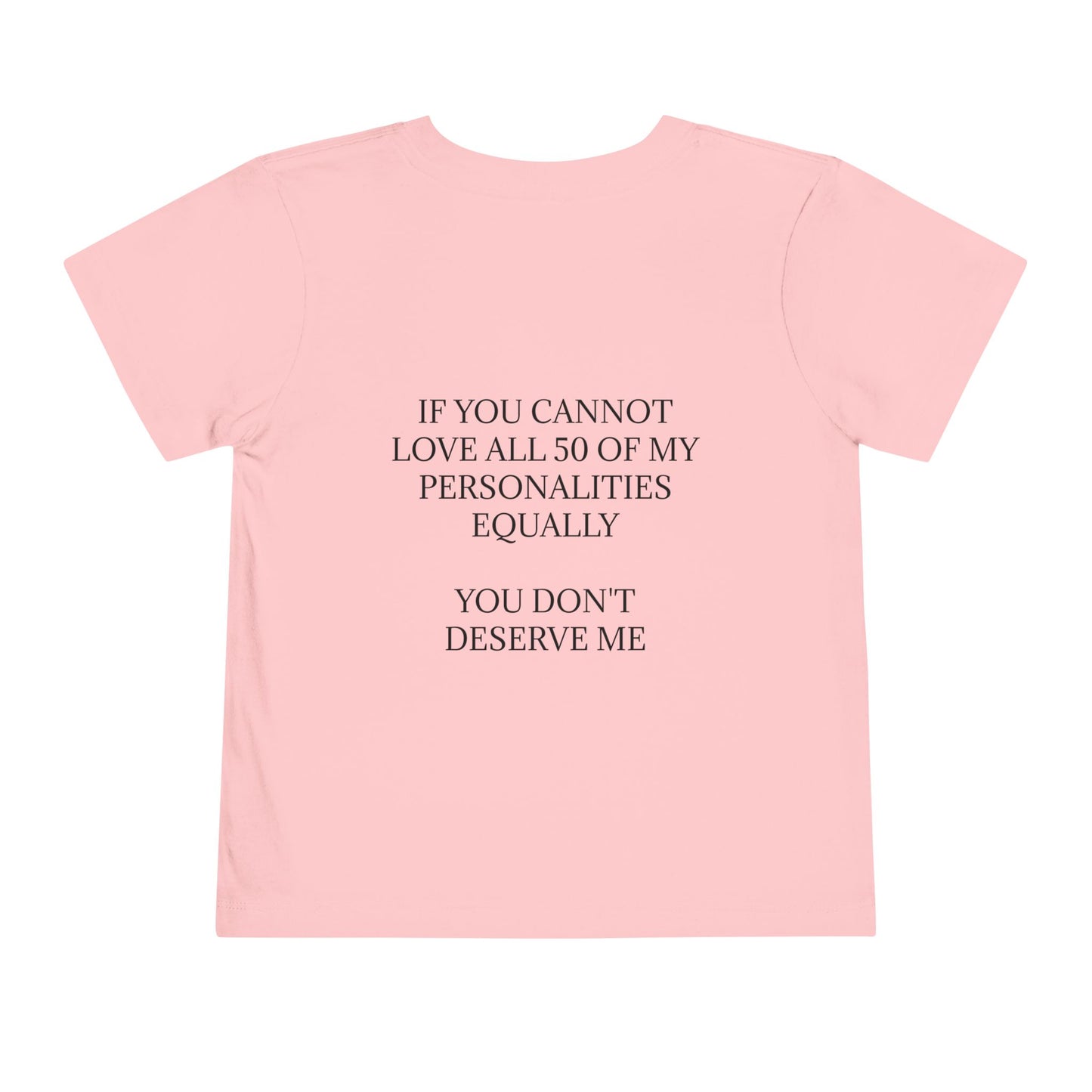 50 Personalities Toddler Unisex Short Sleeve Crewneck Tee