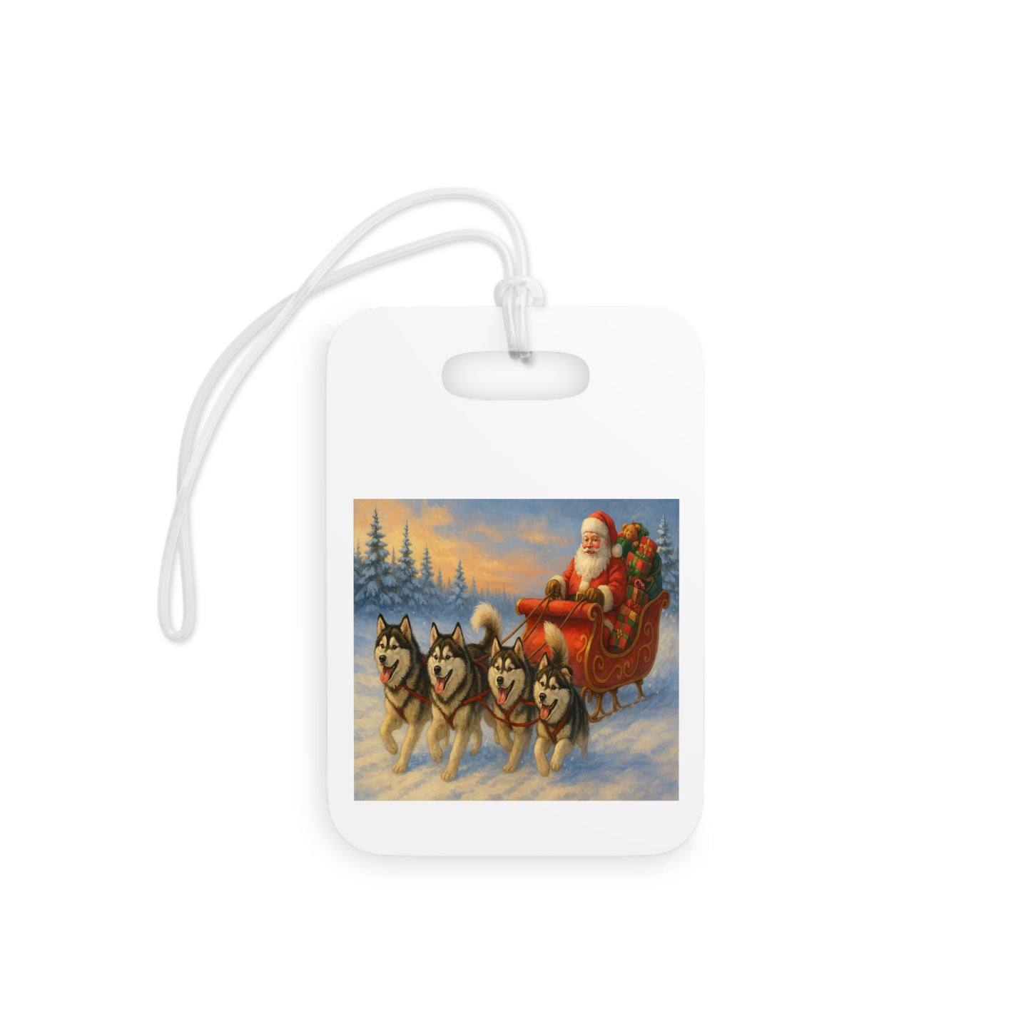Dashing Through The Snow Luggage Tag