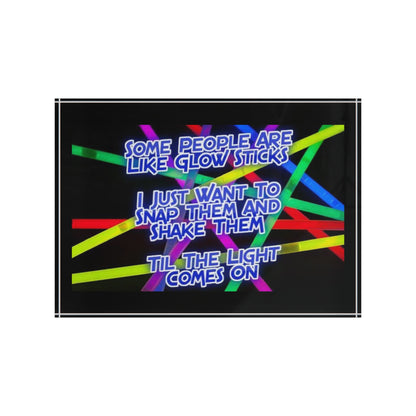 Glow Sticks Acrylic Photo Block