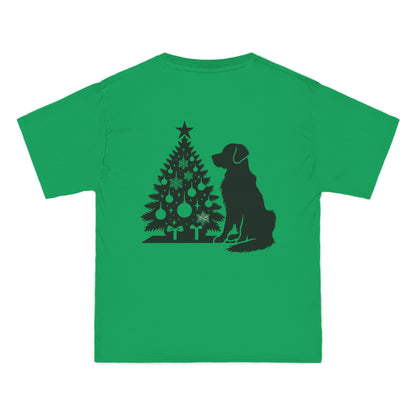 Golden Christmas Tree Men's Short-Sleeve Crewneck Tee