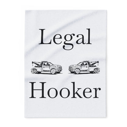 Legal H**ker Tow Truck Wheel Lift Arctic Fleece Blanket