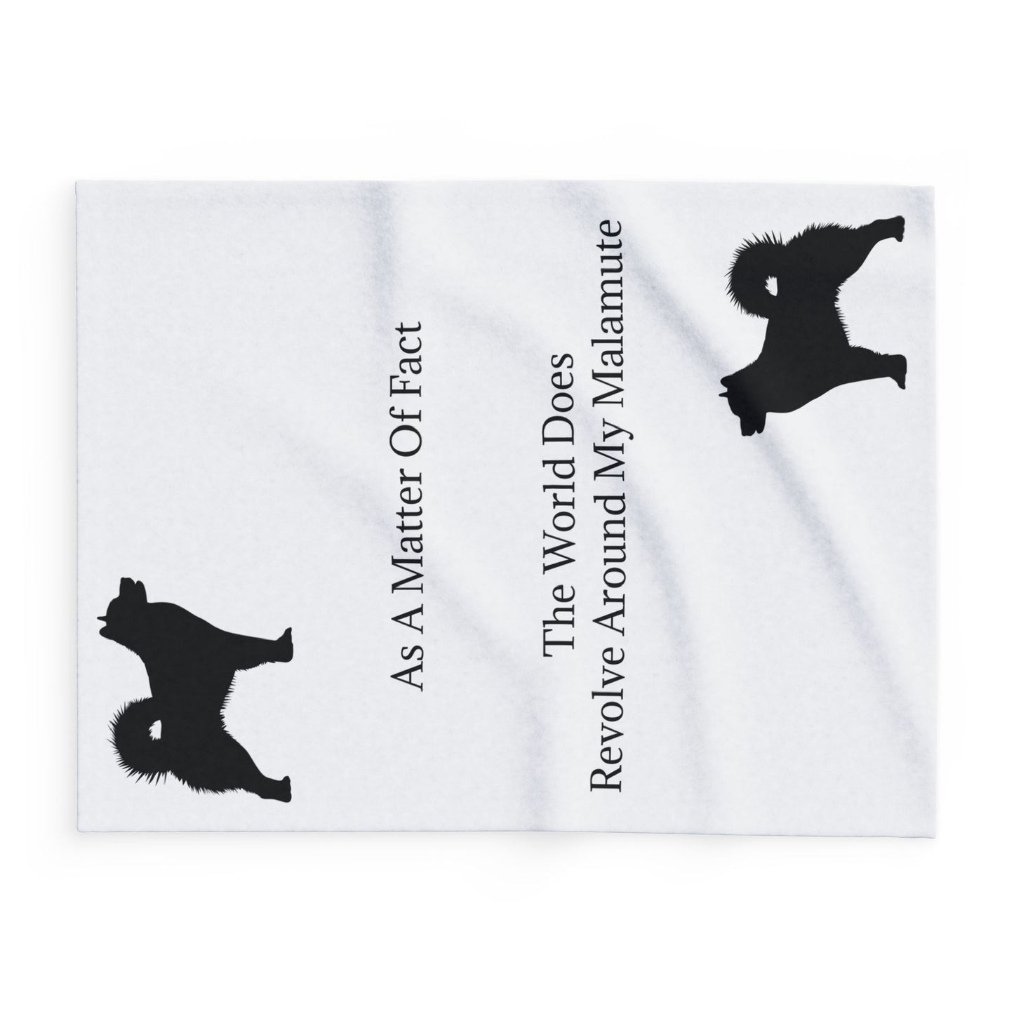 Matter Of Fact Malamute Arctic Fleece Blanket