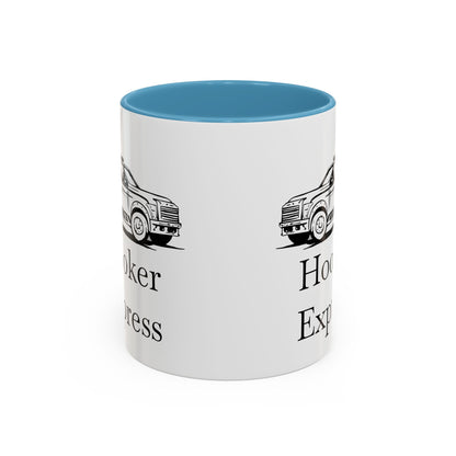 H**ker Express Wheel Lift Tow Truck 2-Tone Coffee Mug