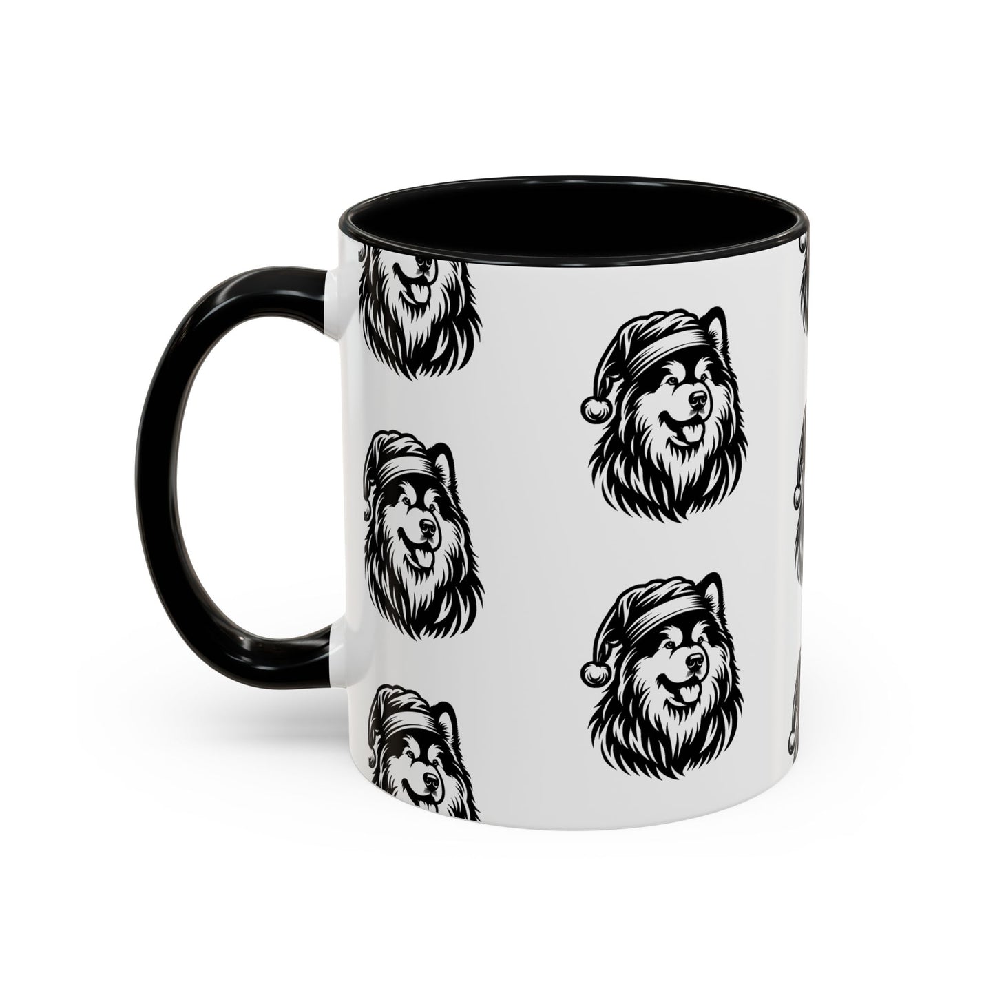 Santa Paws Malamute 2-Tone Coffee Mug