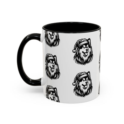 Santa Paws Malamute 2-Tone Coffee Mug