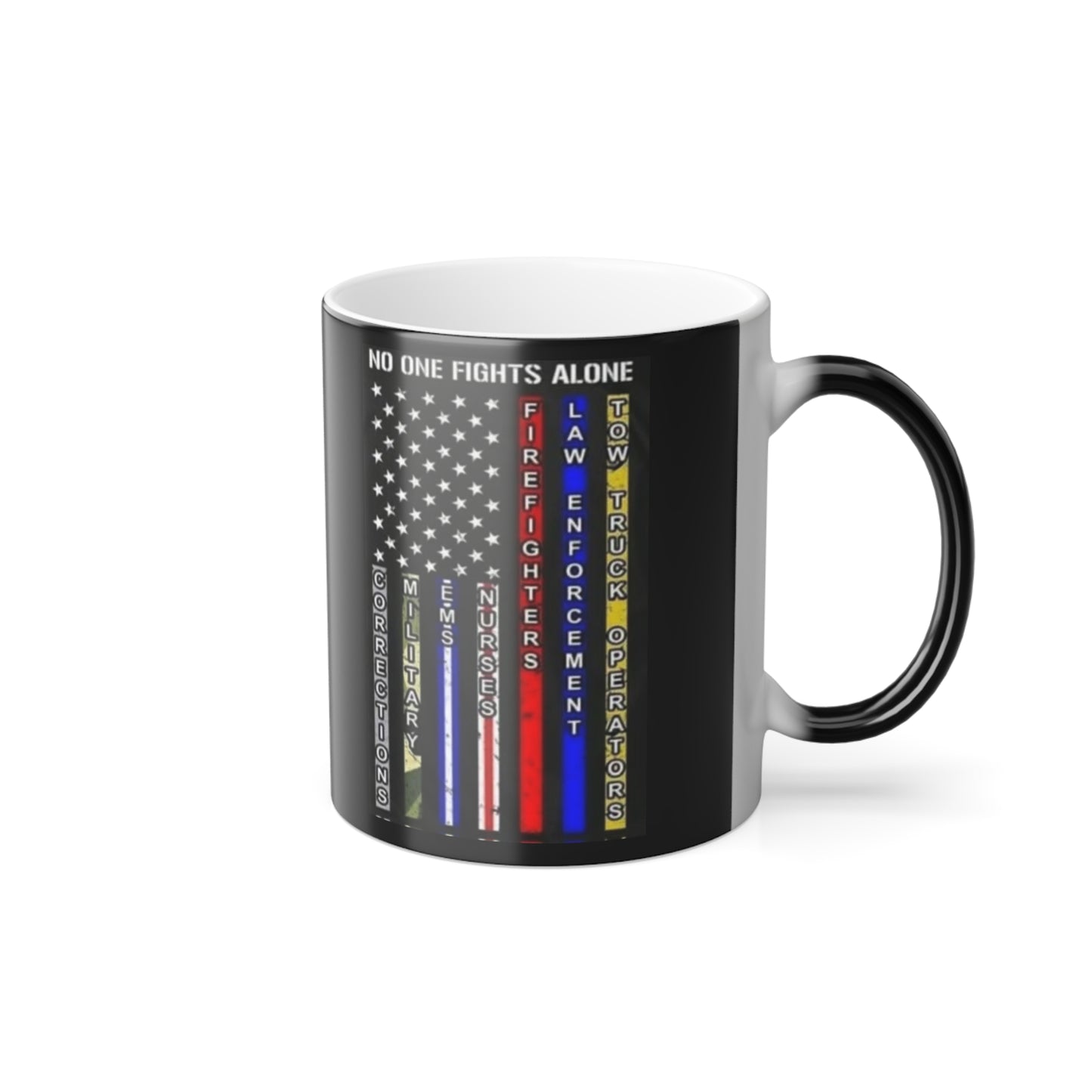 No One Fights Alone Color Changing Mug