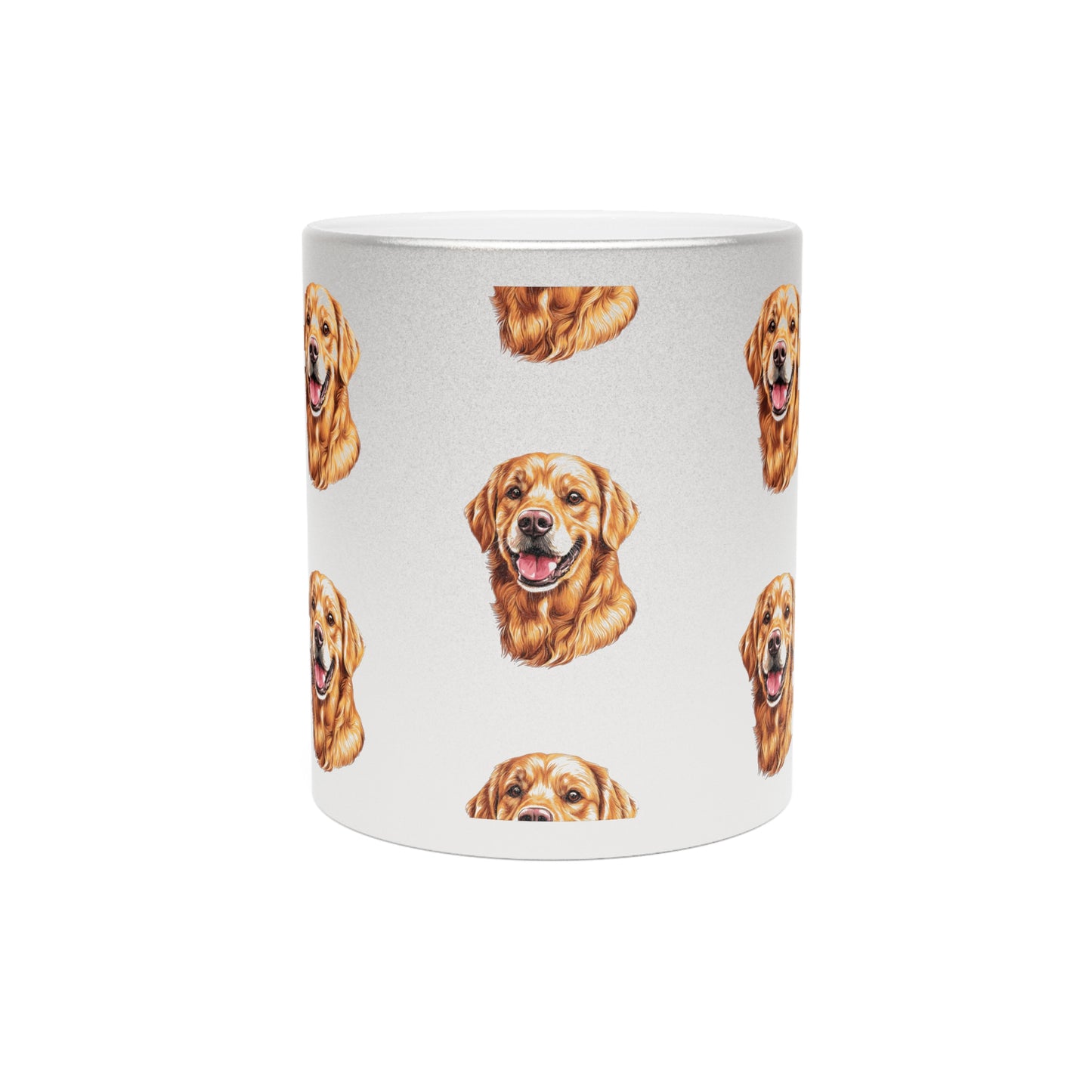 Golden Head Metallic Coffee Mug
