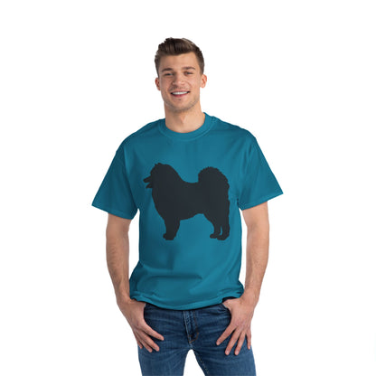 Samoyed Silhouette Men's Short-Sleeve Crewneck Tee