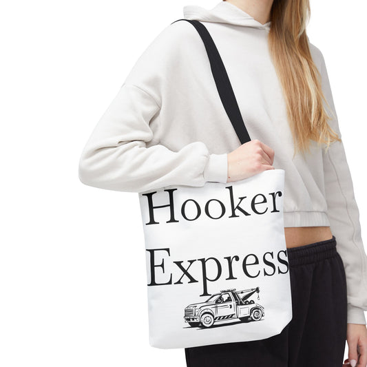 H**ker Express Wheel Lift Tow Truck Tote Bag