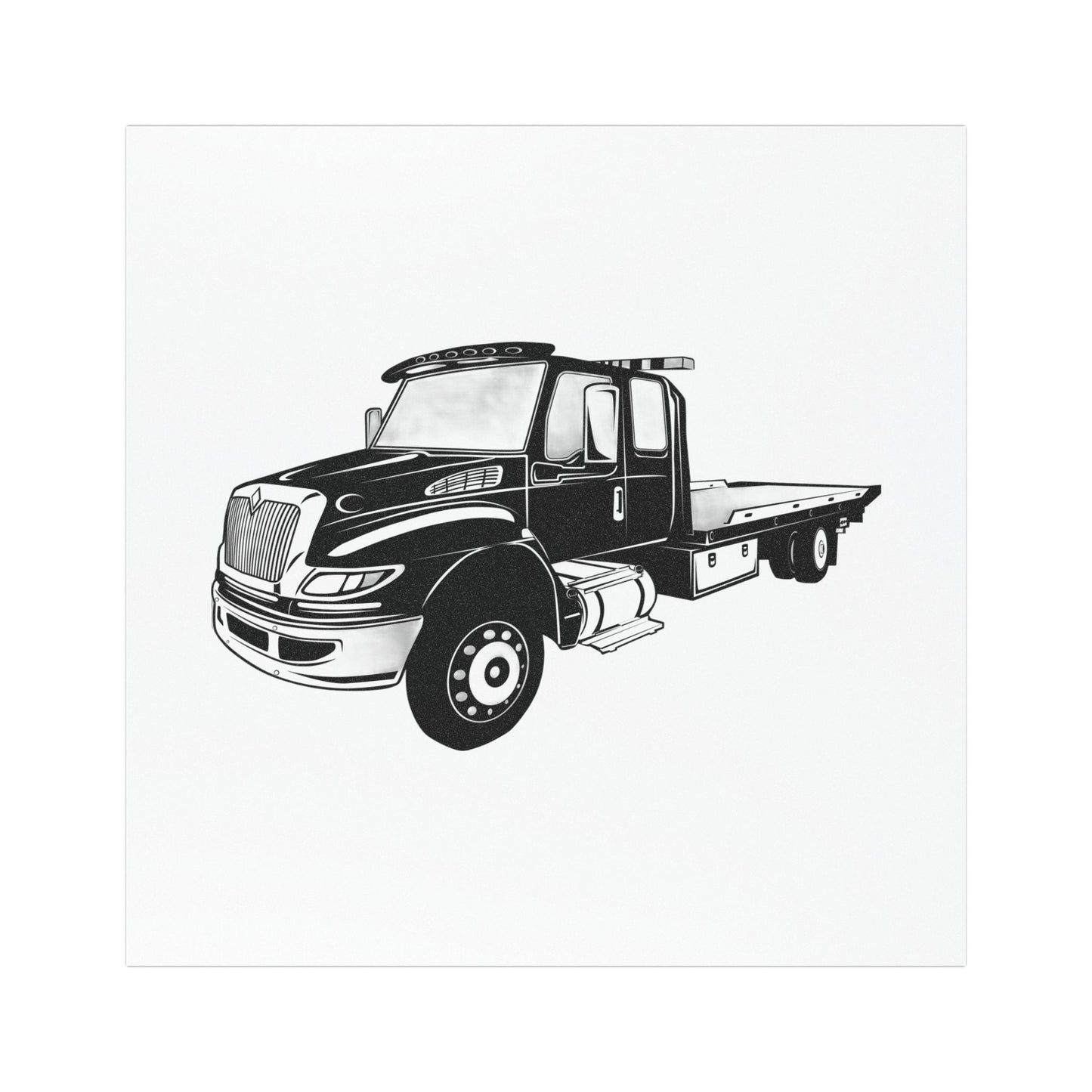 Flatbed Tow Truck Indoor/Outdoor Magnet