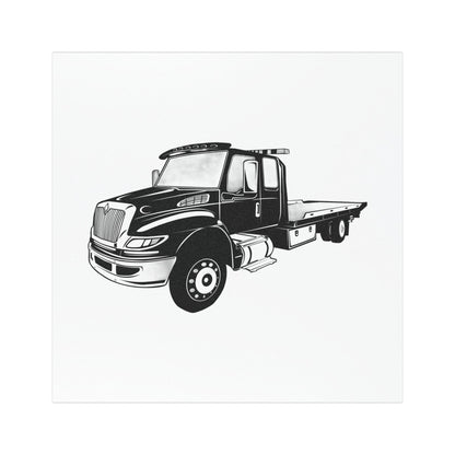 Flatbed Tow Truck Indoor/Outdoor Magnet