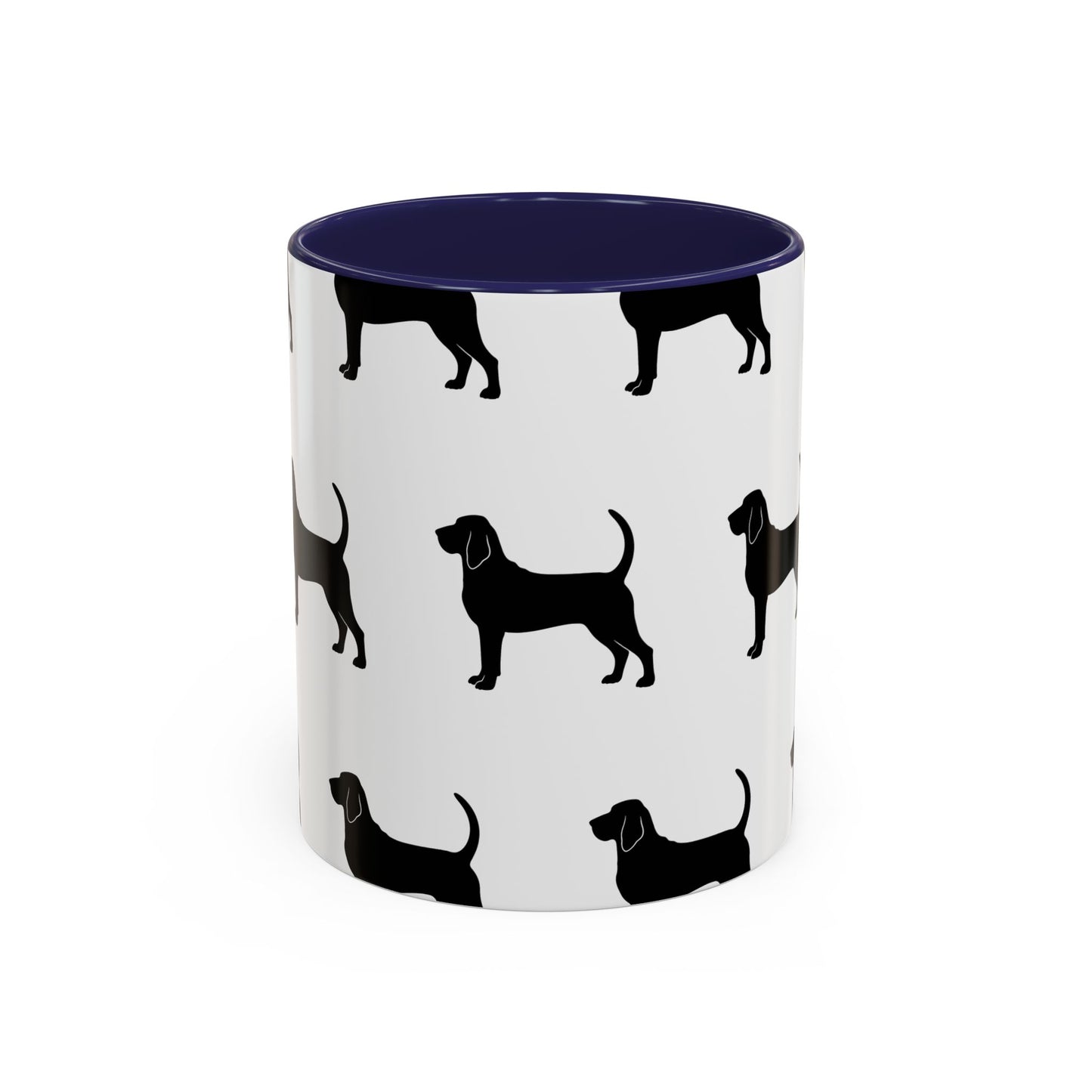 Bloodhound Silhouette 2-Tone Coffee Mug