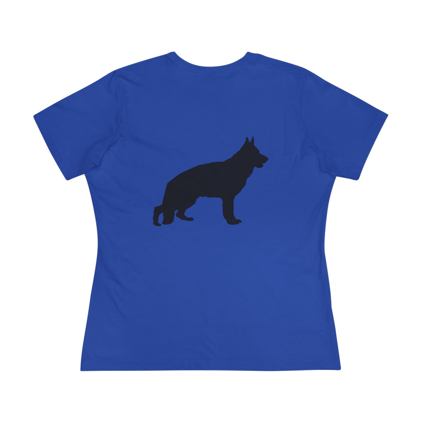 German Shepherd Silhouette Women's Short Sleeve Crewneck Tee