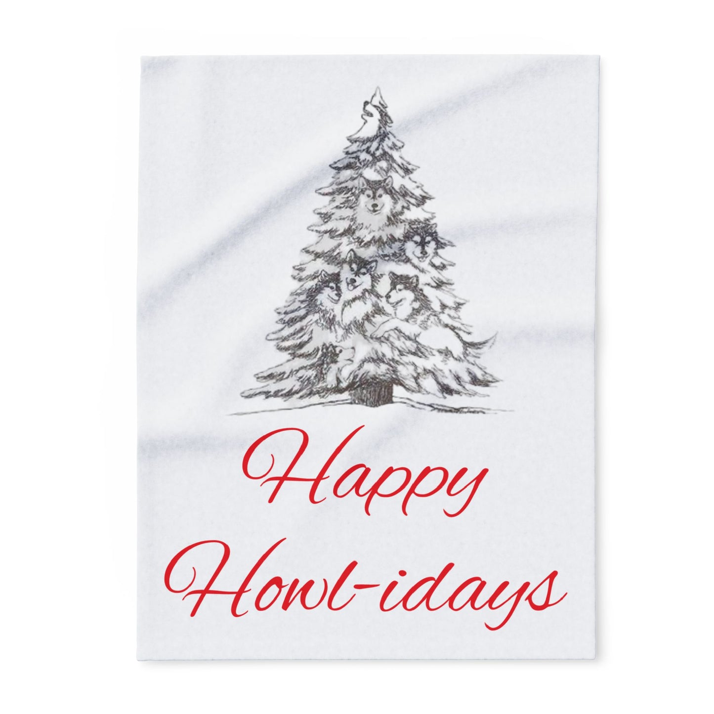 Happy Howl-idays Arctic Fleece Blanket
