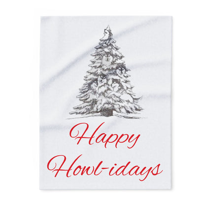 Happy Howl-idays Arctic Fleece Blanket