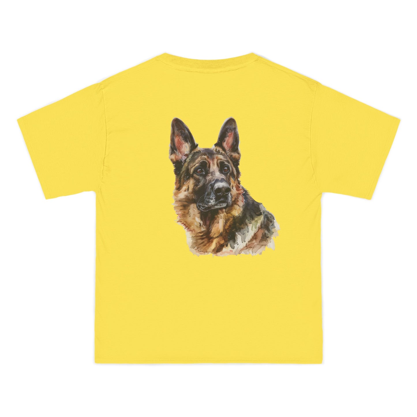 German Shepherd Head Men's Short-Sleeve Crewneck Tee
