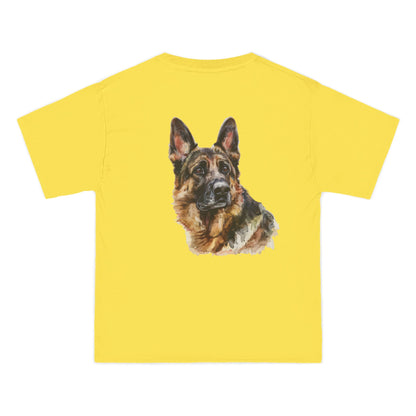 German Shepherd Head Men's Short-Sleeve Crewneck Tee